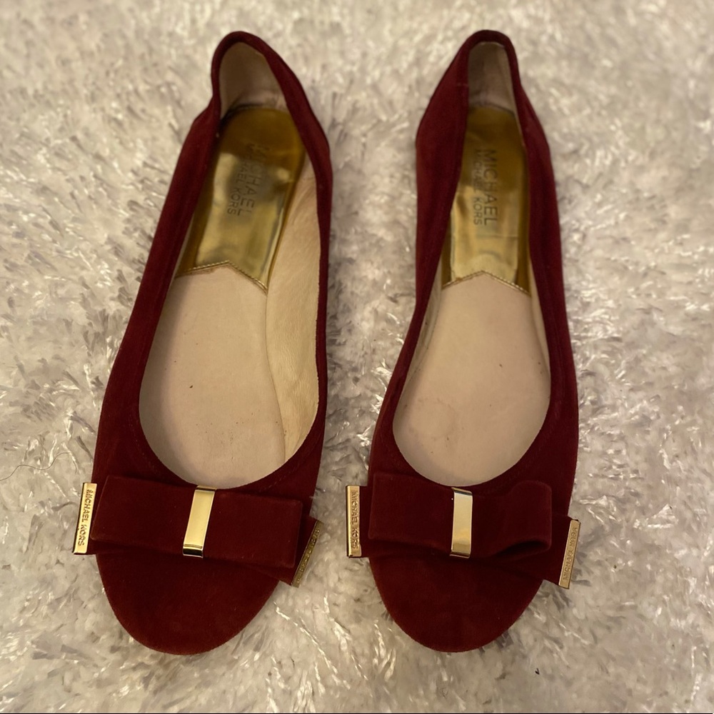 Michael Kors flat burgundy US 9.5